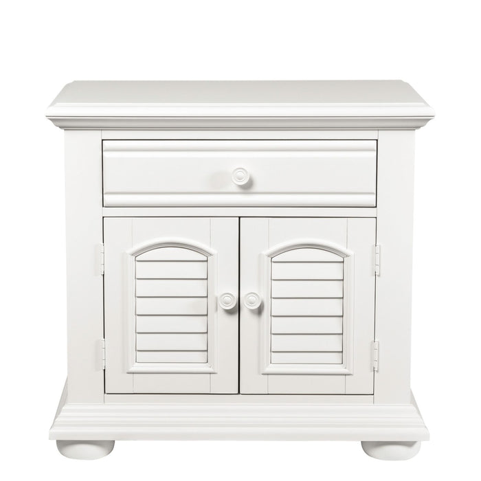 Summer House I King Poster Bed, Dresser & Mirror, Chest, Night Stand