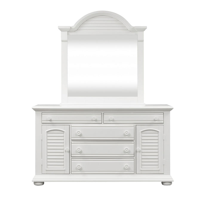 Summer House I Queen Panel Bed, Dresser & Mirror
