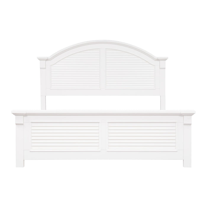 Summer House I Queen Panel Bed, Dresser & Mirror, Night Stand
