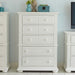 Summer House 5 Drawer Chest in Oyster White image