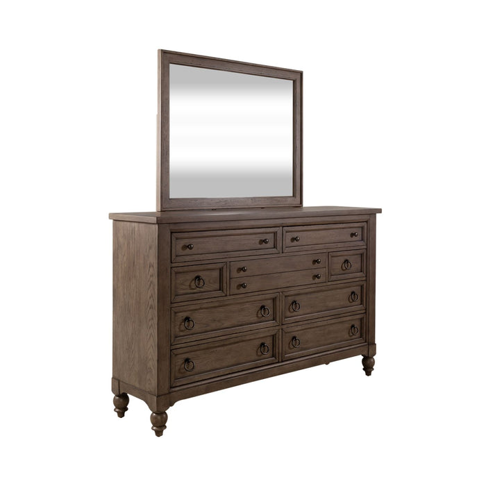 Americana Farmhouse Queen Shelter Bed, Dresser & Mirror, Chest, Night Stand
