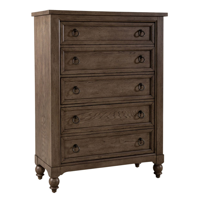 Americana Farmhouse Queen Shelter Bed, Dresser & Mirror, Chest, Night Stand