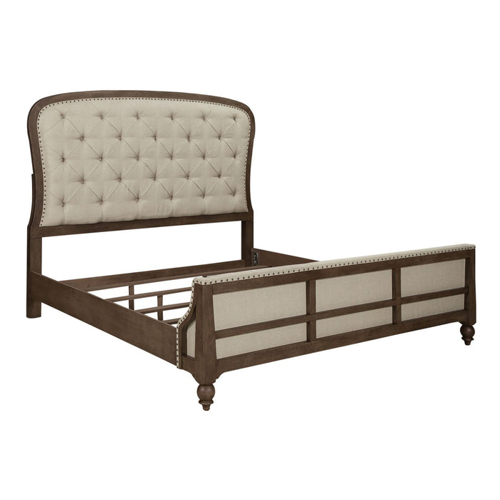 Americana Farmhouse Queen Shelter Bed, Dresser & Mirror, Night Stand