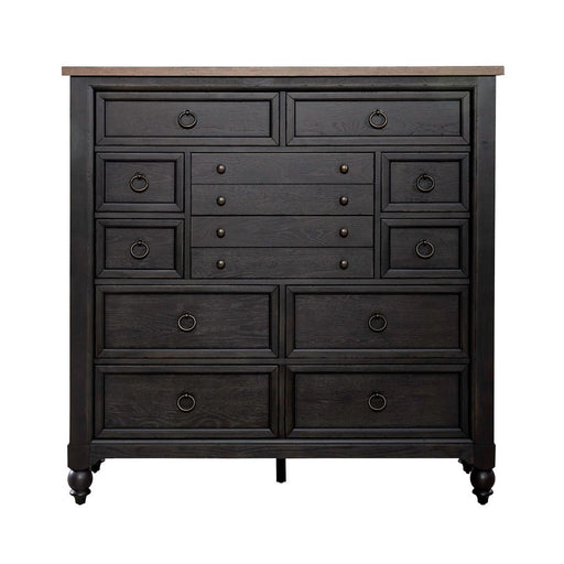 Liberty Furniture Americana Farmhouse 12 Drawer Chesser in Black image