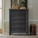 Liberty Furniture Americana Farmhouse 5 Drawer Chest in Black image
