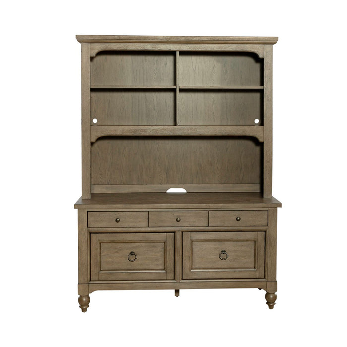 Americana Farmhouse Credenza & Hutch