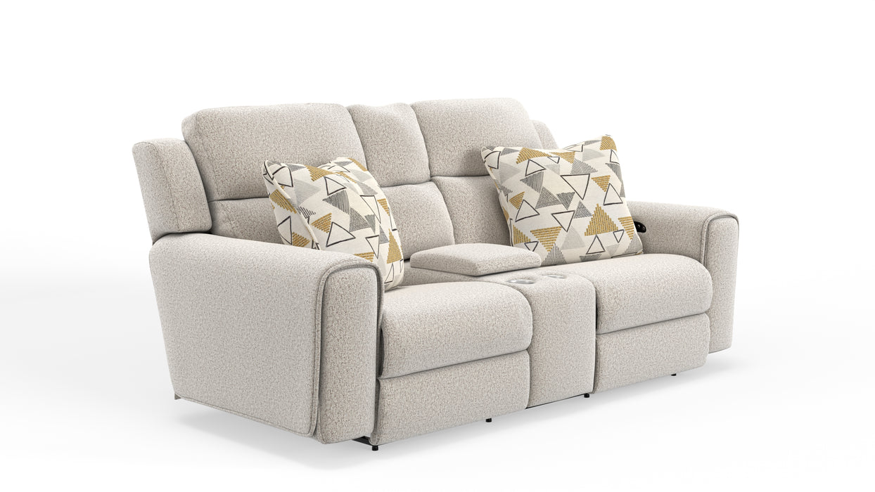 Micah Power Headrest Power Deep Seat Reclining Console Loveseat