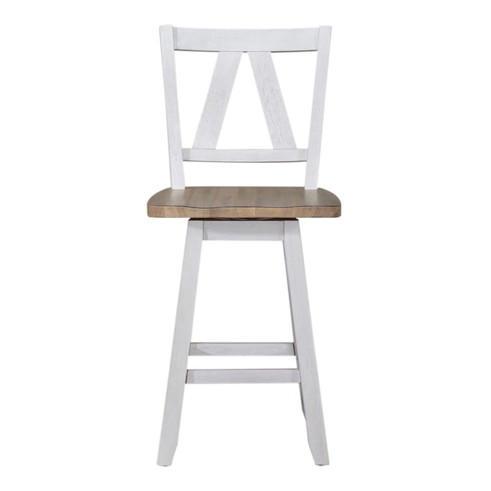 Lindsey Farm Counter Height Swivel Chair (RTA)