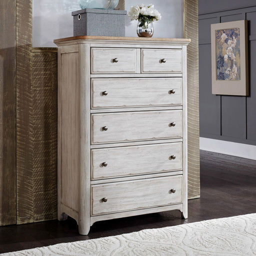 Farmhouse Reimagined Drawer Chest in Antique White image