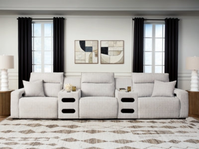 Modmax II Power Reclining Sectional with Audio Consoles