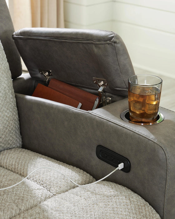 WhipLash Power Reclining Loveseat with Console