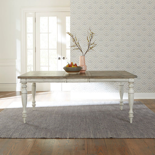 Whitney Rectangular Leg Table in Weathered Gray image