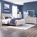 New Haven King Uph Bed, Dresser & Mirror, Chest image
