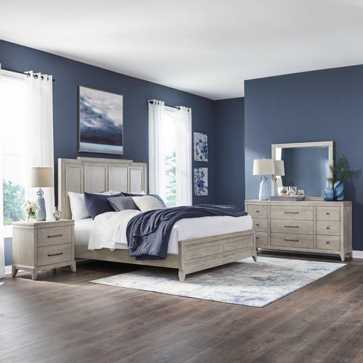 New Haven Queen Panel Bed, Dresser & Mirror, Night Stand image