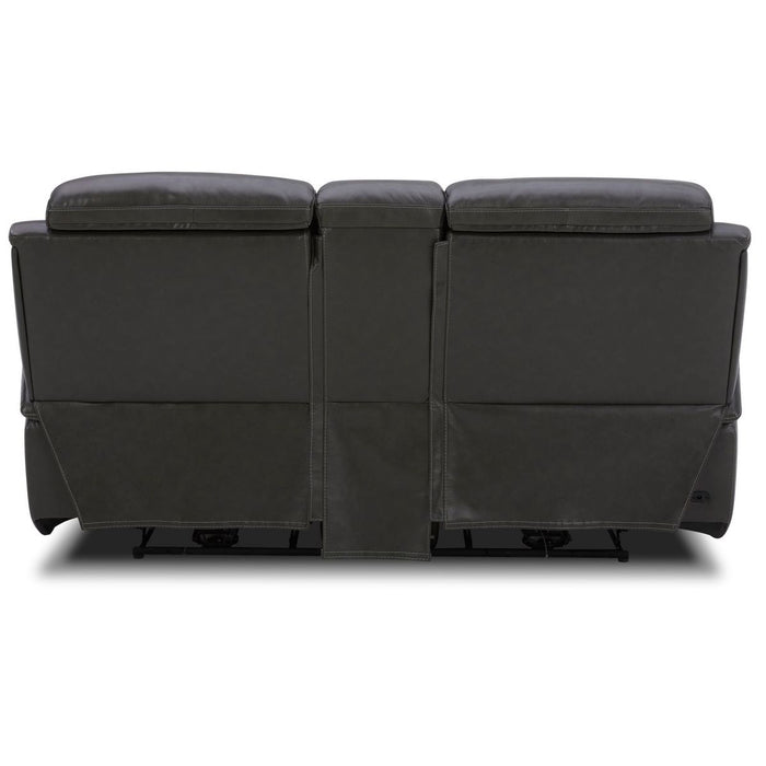 Liberty Furniture Bentley Loveseat w/Console P2 & ZG in Graphite