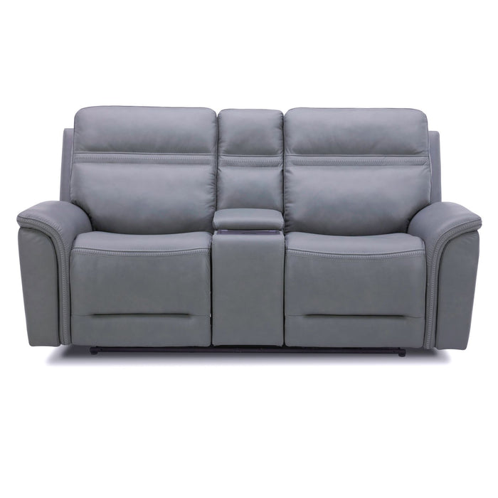 Cooper Loveseat w/Console P3 & ZG in Blue Gray