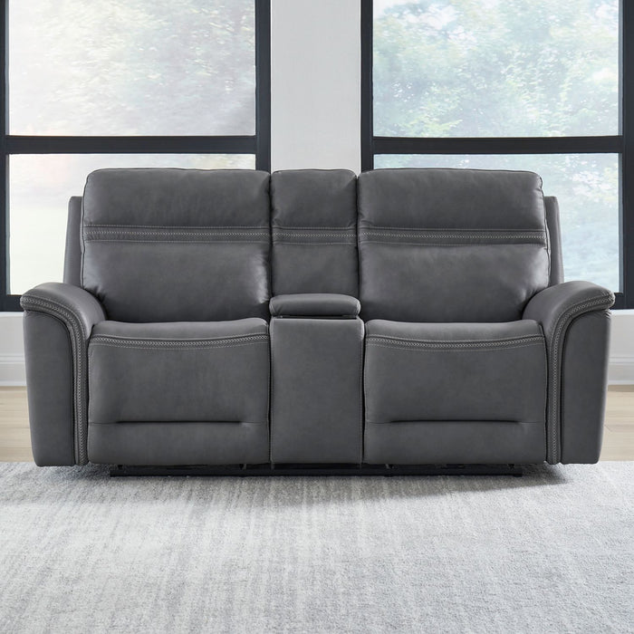 Cooper Loveseat w/Console P3 & ZG in Blue Gray image