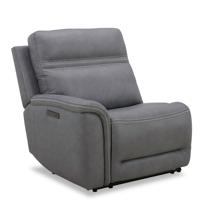 Cooper L Arm Recliner P3 & ZG - Blue Gray