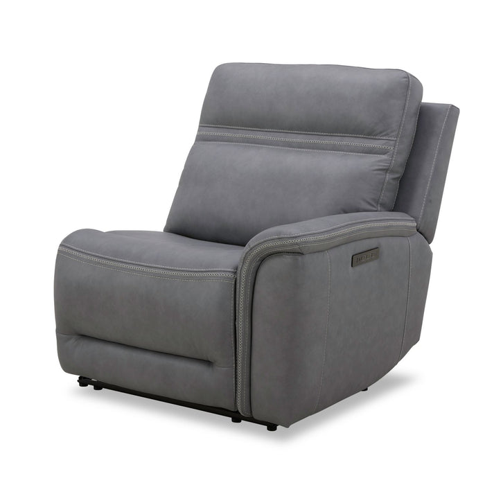 Cooper R Arm Recliner P3 & ZG - Blue Gray