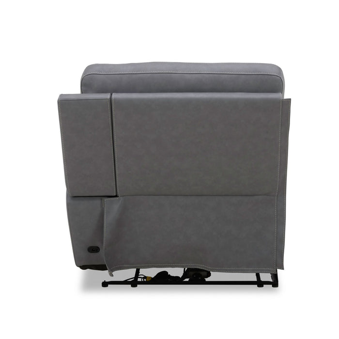 Cooper R Arm Recliner P3 & ZG - Blue Gray