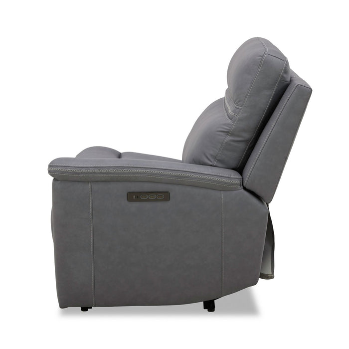 Cooper R Arm Recliner P3 & ZG - Blue Gray