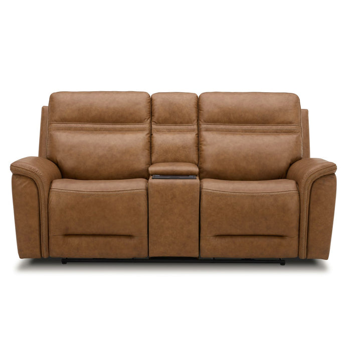 Cooper Loveseat w/Console P3 & ZG in Camel
