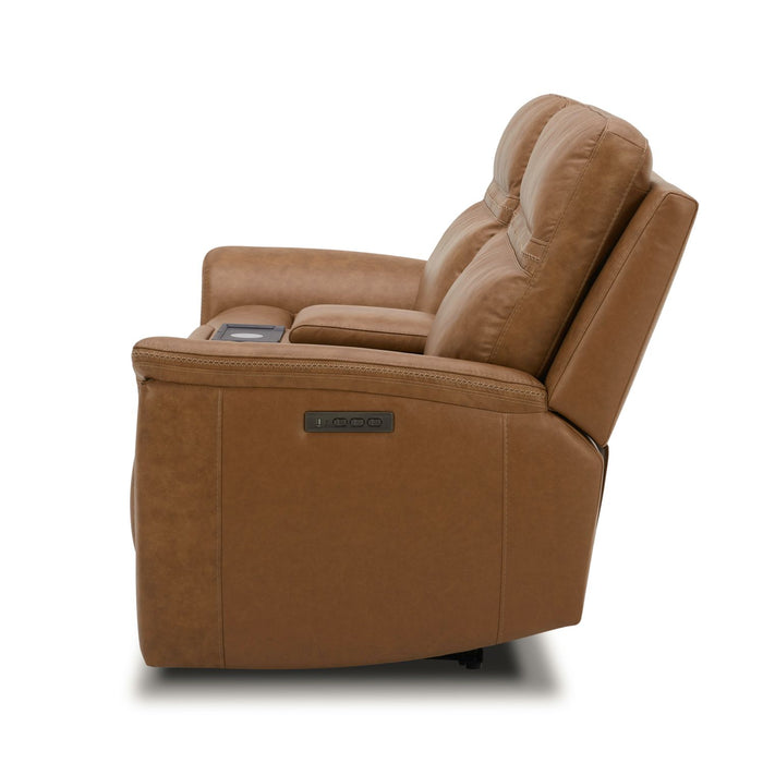 Cooper Loveseat w/Console P3 & ZG in Camel