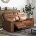Liberty Furniture Cooper Loveseat w/Console P3 & ZG in Camel image