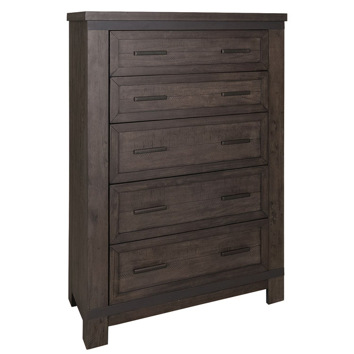 Thornwood Hills King Two Sided Storage Bed, Dresser & Mirror, Chest