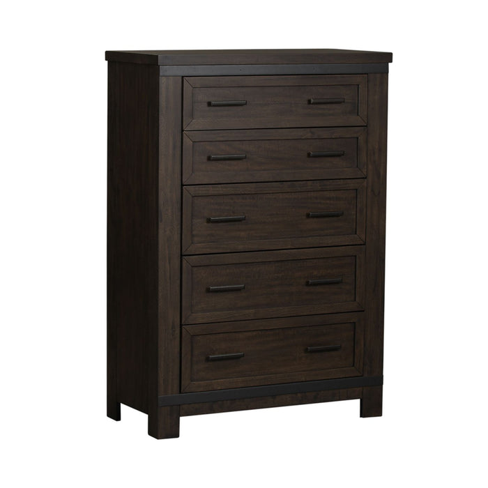 Thornwood Hills King Panel Bed, Dresser & Mirror, Chest, Night Stand