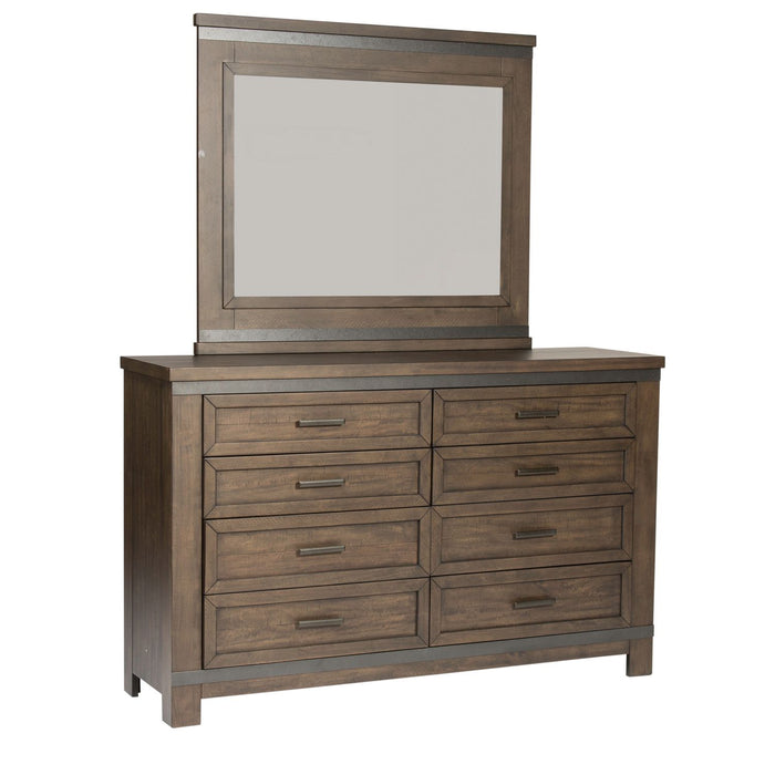 Thornwood Hills Queen Two Sided Storage Bed, Dresser & Mirror