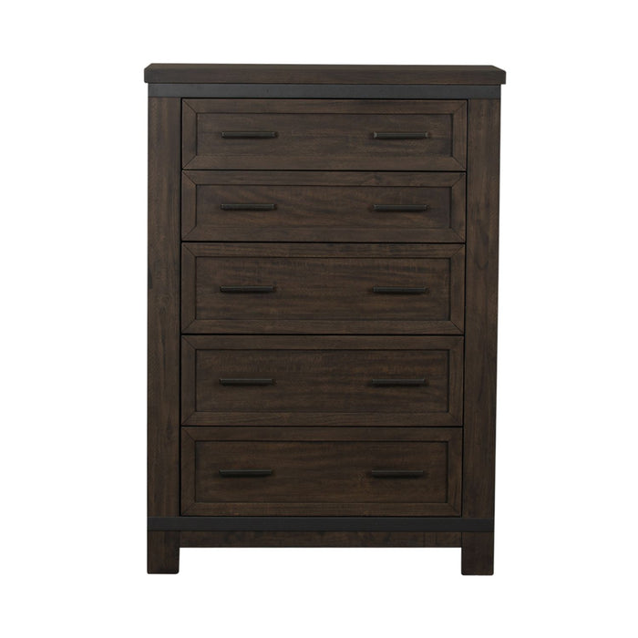 Thornwood Hills 5-Drawer Chest in Rock Beaten Gray