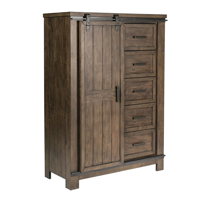 Thornwood Hills Sliding Door Chest in Rock Beaten Gray