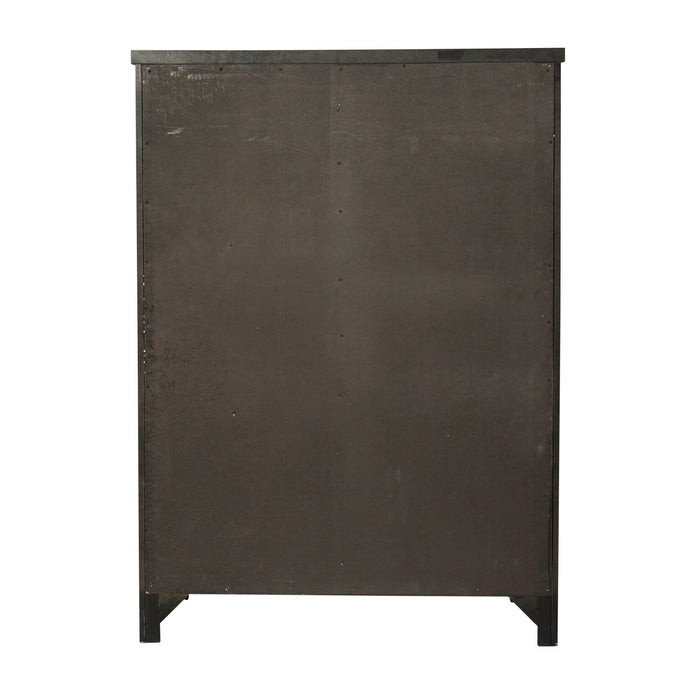 Thornwood Hills Sliding Door Chest in Rock Beaten Gray