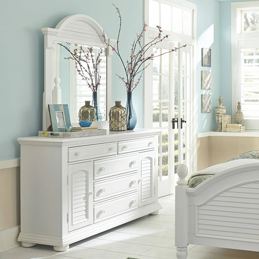 Summer House I Panel Bed, Dresser & Mirror, Night Stand image