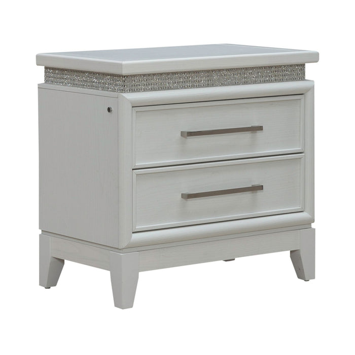 Reflections Nightstand w/ Lights and Charging Station