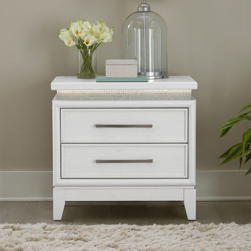 Reflections Nightstand w/ Lights and Charging Station image