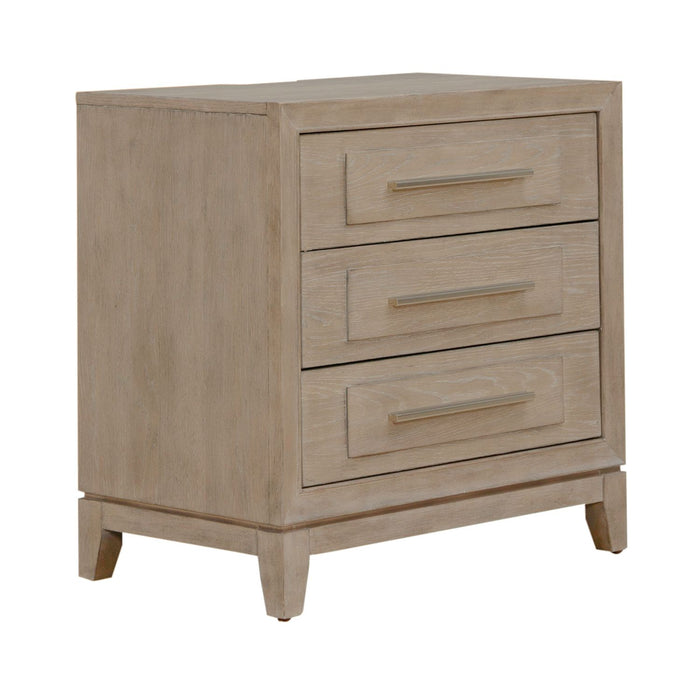 Brentwood 3 Drawer Nightstand w/ Charging Station