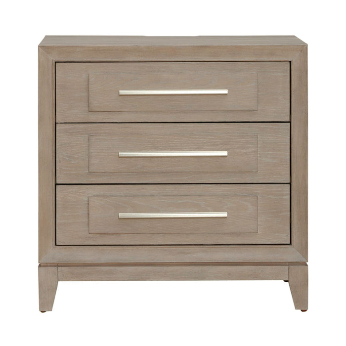 Brentwood 3 Drawer Nightstand w/ Charging Station