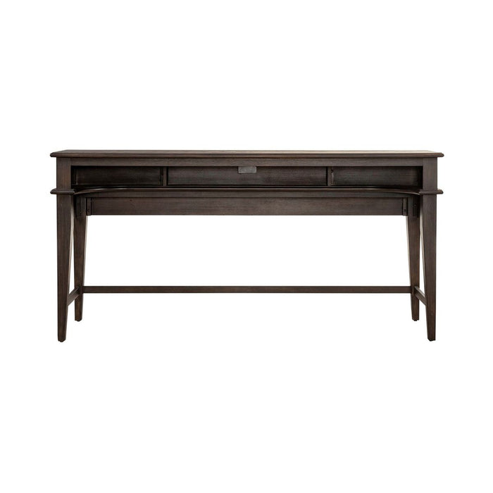 Liberty Furniture Mill Creek Console Bar Table in Peppercorn
