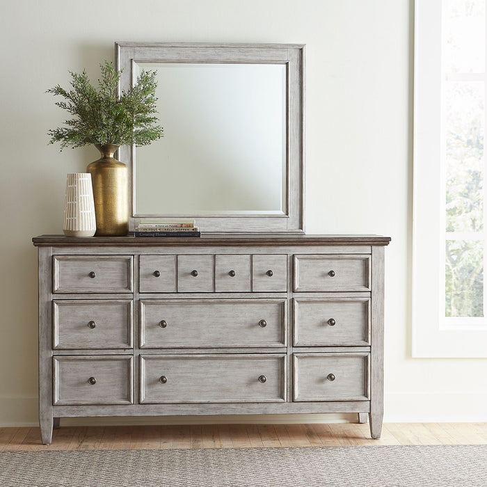 Heartland King California Panel Bed, Dresser & Mirror, Chest