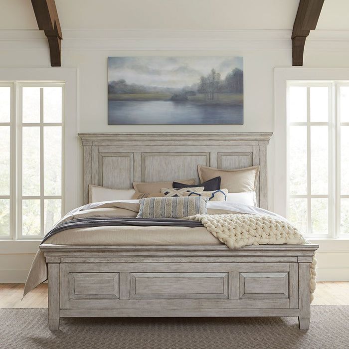 Heartland King Panel Bed, Dresser & Mirror, Chest