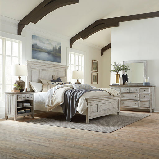 Heartland Queen Panel Bed, Dresser & Mirror, Night Stand image