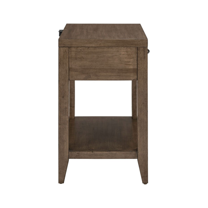 Shaker Lakes Open Nightstand w/ Charging Station