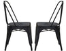 Liberty Furniture Vintage Dining Series Bow Back Dining Side Chair in Black (Set of 2) image
