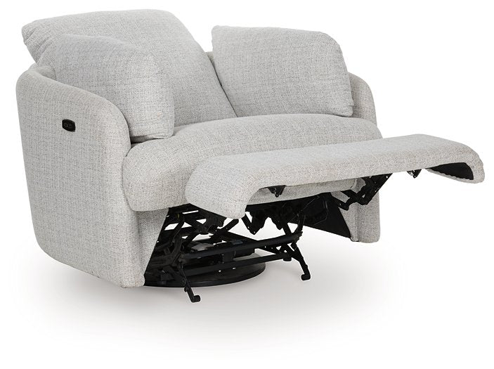 Alainmont Next-Gen Nuvella Swivel Power Recliner