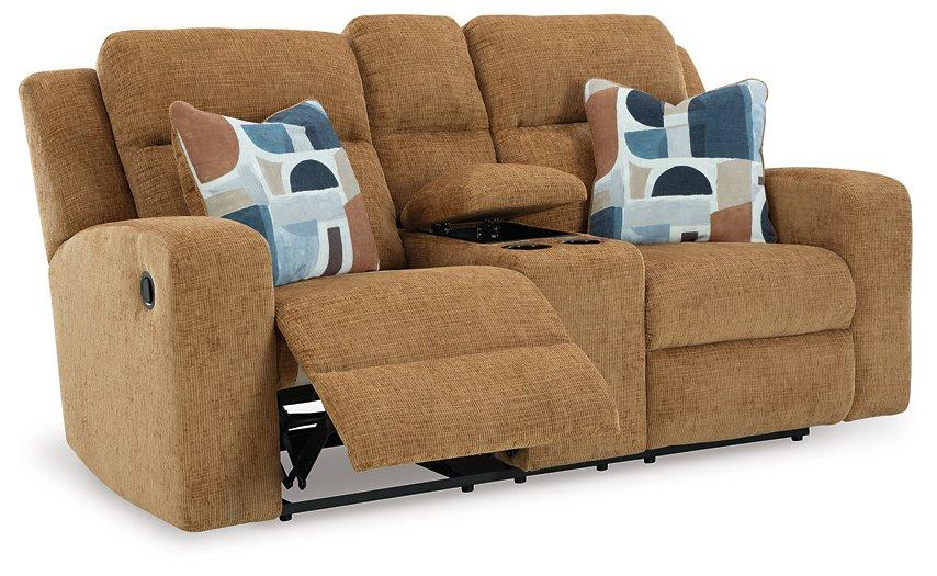 Kanlow Reclining Loveseat with Console