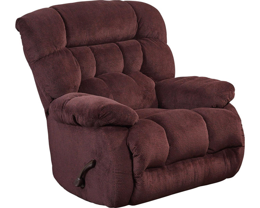 Catnapper Daly Chaise Rocker Recliner in Cranapple