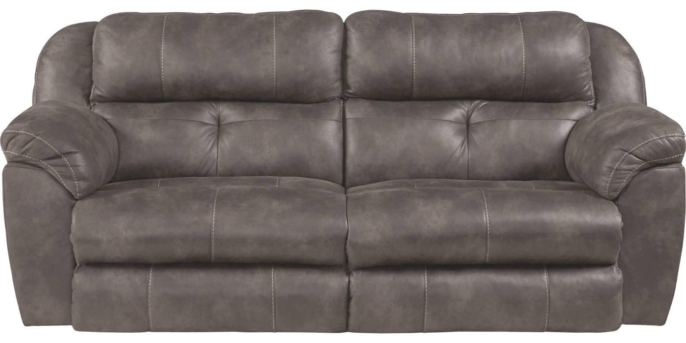 Catnapper Ferrington Power Headrest w/ Lumbar Power Lay Flat Reclining Sofa in Dusk