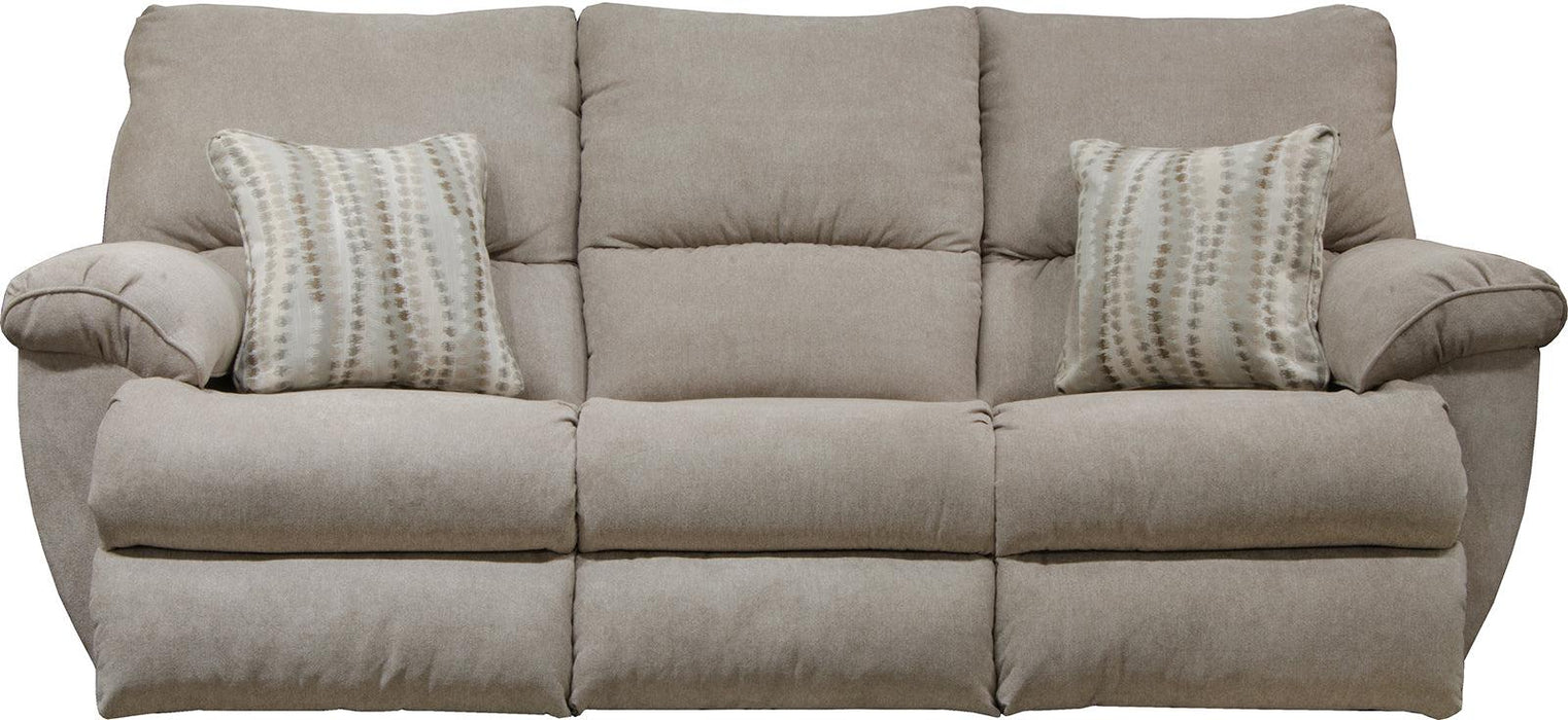 Catnapper Furniture Sadler Lay Flat Reclining Sofa with DDT in Jute-46